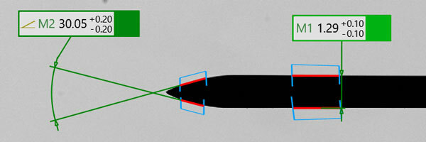 Needle tip dimensional gauging rev1