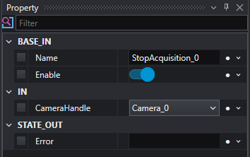 OEVIS stop acquisition