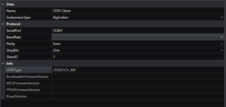 OEVIS LTDVE Settings 1