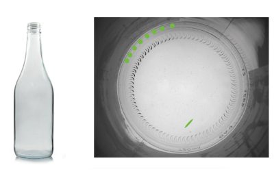Dot code reading bottles