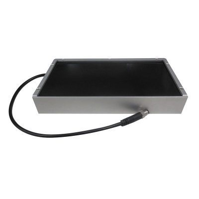 Stainless steel backlight with thind edge and polarizer